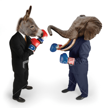 Republican Democrat Fight